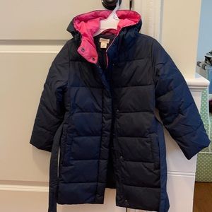 Crewcuts girls winter coat with belt